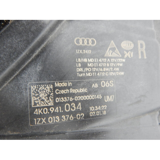 Комплект передних фар AUDI A6 4K0941033 2019-2022