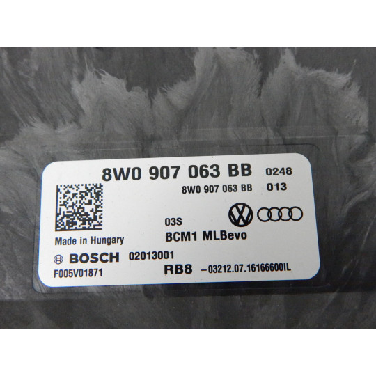 Блок комфорту AUDI A4 8W0907063BB 2016-2022