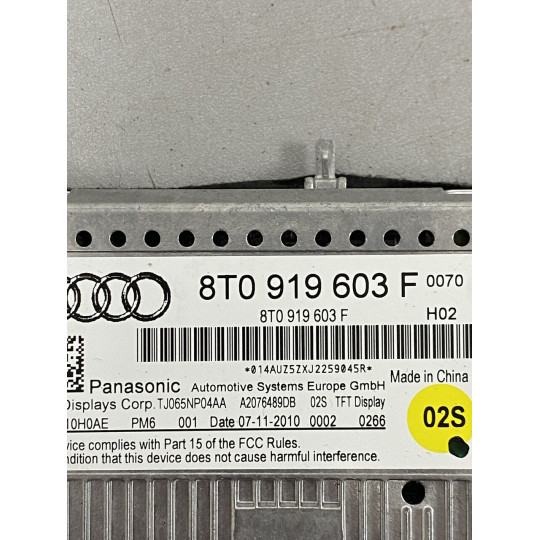 Дисплей бортового комп'ютера AUDI A4 8T0919603F 2008-2016