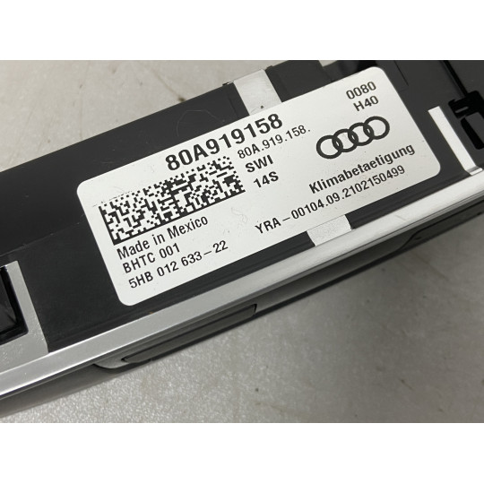 Панель керування кліматконтролем AUDI Q5 80A919158 2016-2022