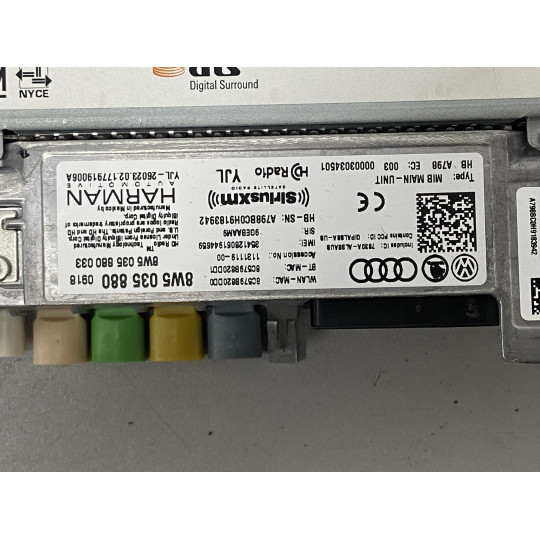 Мультимедийный контролер MMI AUDI SQ5 8W5035880 2016-2022