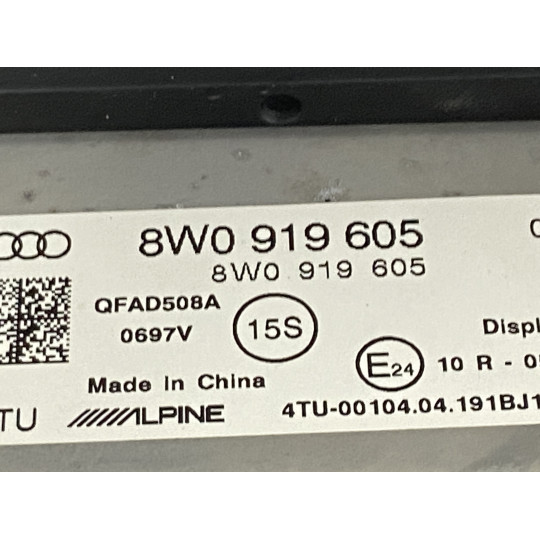 Дисплей бортового компьютера AUDI A4 8W0919605 2016-2022