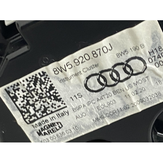 Щиток приборов 2.0 TFSI AUDI A4 8W5920870J 2016-2022