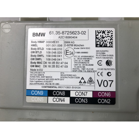 Блок комфорту BDC BMW X3 G01 61355A908E8 2017-