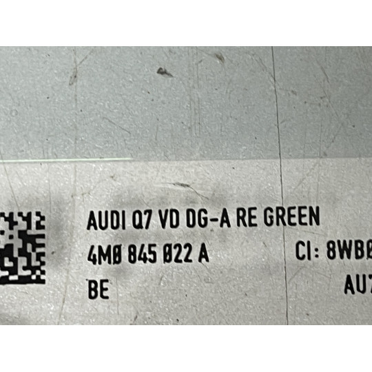 Стекло передней правой двери 17 год AUDI Q7 4M0845022A 2016-2022