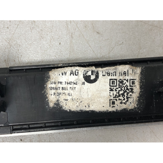 Накладка переднього порога з підсвідкою (подряпини) BMW X5 G05 51477442142 2018-