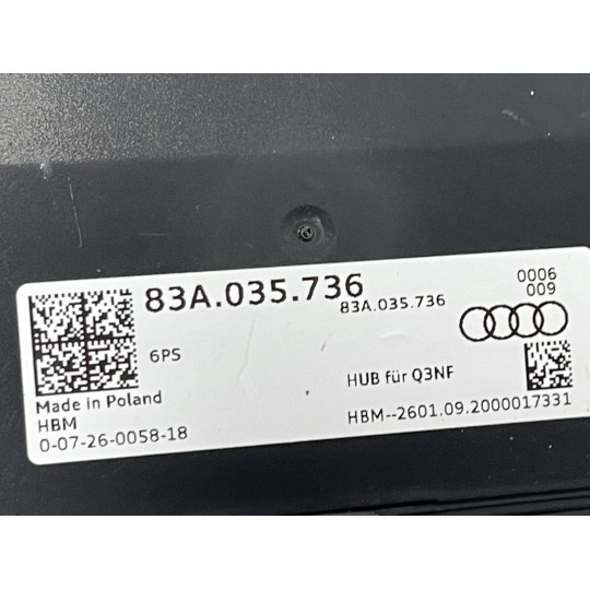 Разъем для подключения устройств AUDI Q3 83A035736 2019-